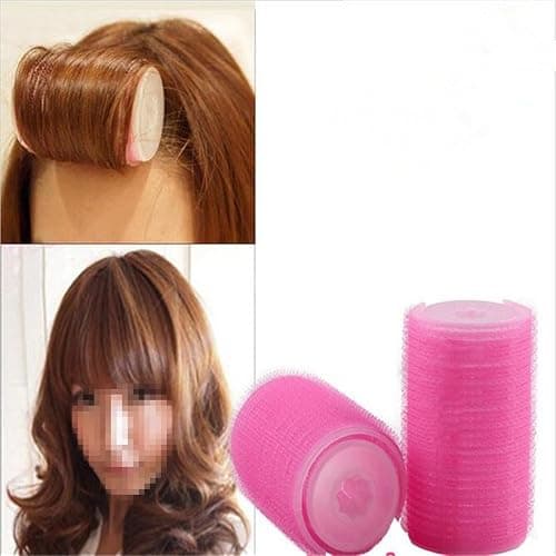 2Pcs/Set Plastic Hair Rollers Curlers Bangs Self-Adhesive Hair Volume Hair Curling Styling Tools Magic Women DIY Makeup Tools S thumbnail 2