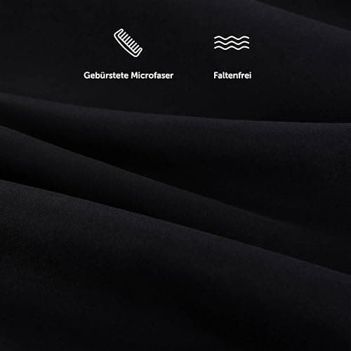 Blumtal® Spannbettlaken 180x200cm aus Microfaser - Oekotex zertifiziertes Bettlaken 180x200 - Leintuch 180x200/Spannbettuch 180x200cm - Spannleintuch 180x200-180x200 Spannbettlaken - Laken - Schwarz thumbnail 4