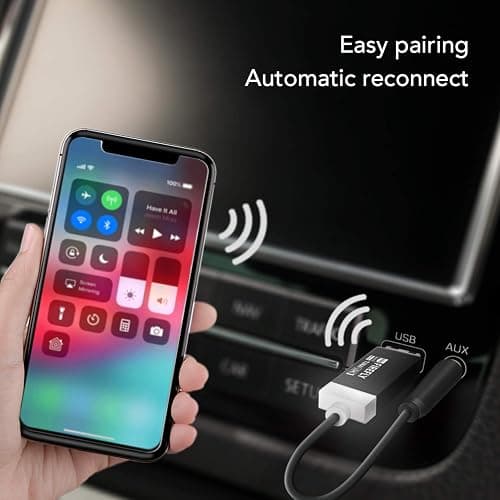TUNAI Firefly LDAC Bluetooth Receiver: High Resolution Wireless Audio Bluetooth 5.0 Adapter with Audiophile USB DAC 3.5mm AUX for Car/Home Stereo Hi Res Music Streaming; Auto On, No Charging Needed thumbnail 2