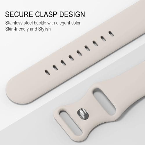 Sport Bands Compatible with Apple Watch Band 38mm 40mm 41mm 42mm 44mm 45mm 46mm 49mm for Women Men, Silicone Replacement Wristbands Straps for iWatch Series Ultra 2/Ultra/10/9/8/7/6/5/4/3/2/1/SE thumbnail 2