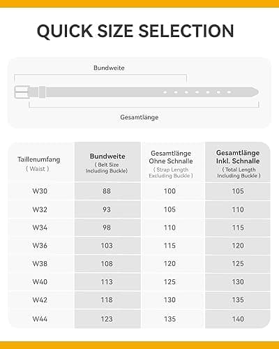 CHAOREN Cinturones Hombre Cuero, Cinturón Hombre Ancho 30mm, Cinto Homem Negro Marron Adecuado Para Ropa Formal u Ocasiones de Negocios thumbnail 6