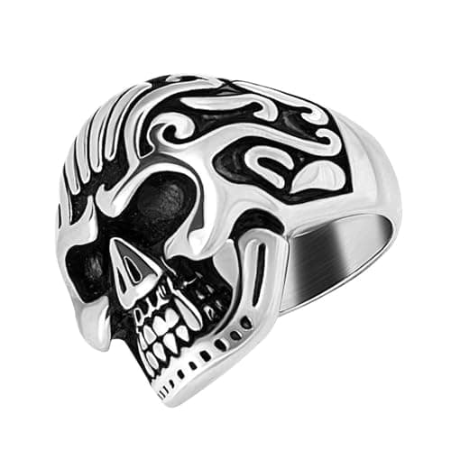 GALPADA Skull Ring for Men Gothic Style Fashion Finger Ring High-tech Titanium - Image 1