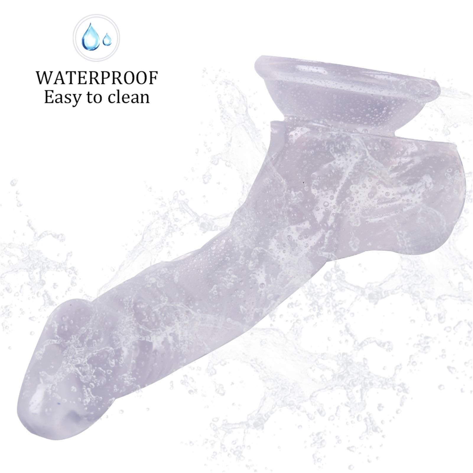 Somatosensory Smooth Decompression, No Static, High Elasticity, Perfect Size, Refreshing Experience A145789 Yrrrddxxoo (Color : Clear) thumbnail 6