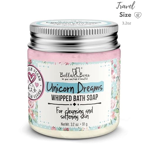 Bella & Bear Unicorn Dreams Whipped Bath Soap - Travel Size 3.2oz mango & pineapple with a hint of vanilla thumbnail 10