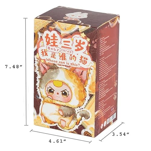 WINKLOORI Baby Three Whose Cat Am I Series Plush Blind Box (1 of 12 Possible Styles) Cute Figures Collectible Toys Birthday Gifts (1Pc BlindBox) thumbnail 3