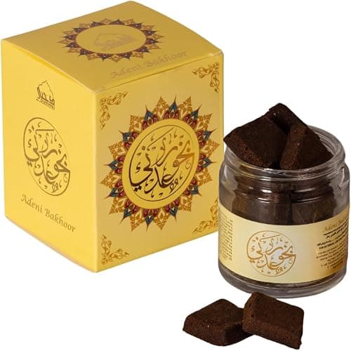 Bakhoor Adeni, Yemeni Bakoor by Dukhni | 40g Floral Oudh Agarwood Incense | Oud Bakhoor Incense| Warm Rose Bakhoor Aroma | Long Lasting Fragrance for Home, Prayer | Islamic Gifts for Women & Men - Image 1