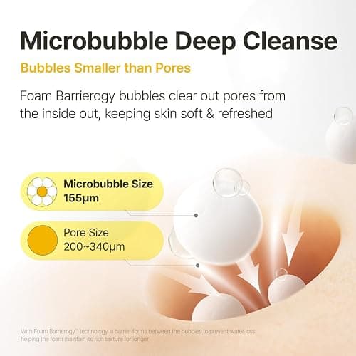 MANYO Pure & Deep Cleansing Foam, Facial Cleanser, for Double Cleansing, Pore Cleaner, Blackhead Remover, Acne Face Wash, Korean Skin Care, 6.7 fl oz (200ml) thumbnail 3