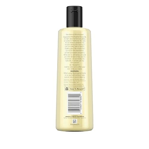 Neutrogena Body Oil, Light Sesame Formula, Fragrance Free, Lightweight Moisturizing Body Oil for Silky, Soft Skin, Non-Greasy Hydration, 8.5 fl oz Bottle, 1 Count thumbnail 8