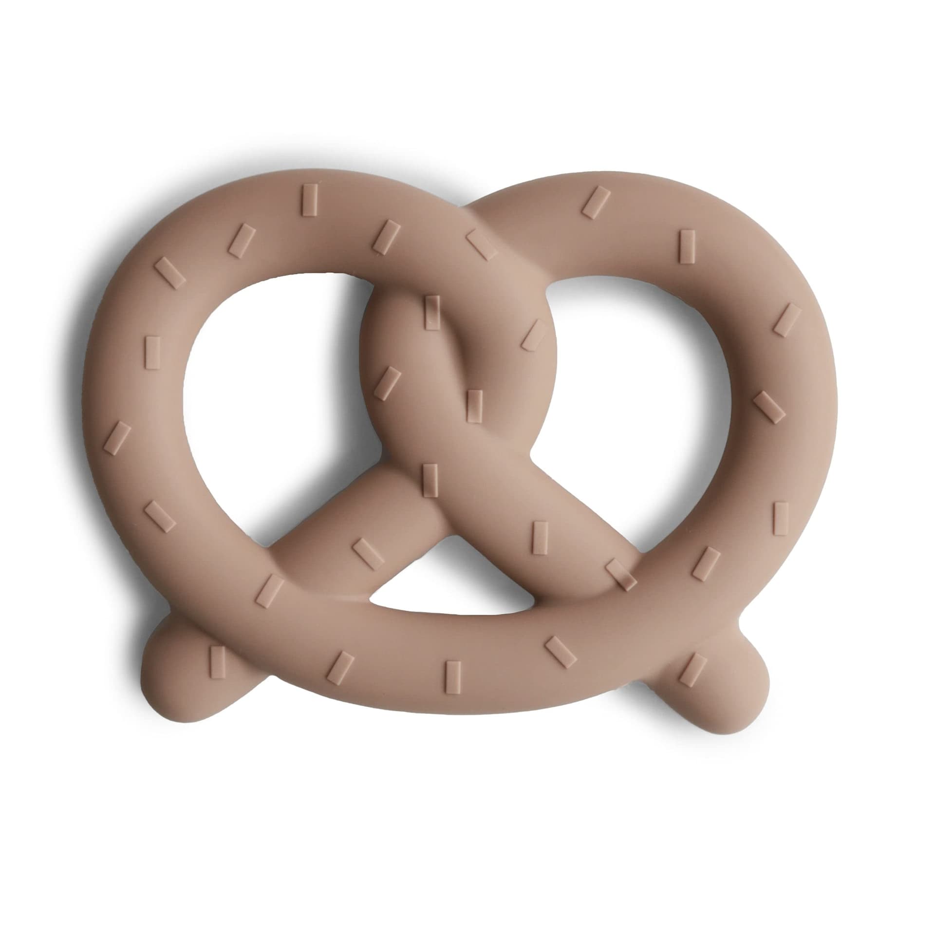 mushie Silicone Baby Teether Toy | Lion - Pretzel - Image 1