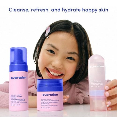 Evereden Kids Multi-Vitamin Hydrating Face Mist, Face Wash, & Kids Face Cream Set: Clean, Vegan, and Multivitamin-Rich Kids Skin Care Set for 6 & up - Moisturize, Nourish, Protect, & Refresh thumbnail 7