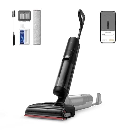 dreame H15 Pro Aspirateur Laveur, Bras robotisé AI DescendReach, Triple arête, 21 000 Pa, antinœuds, Lavage Brosse immersif 100°C, séchage 5 Min 90°C, contrôle par Application, portée à Plat 180° - Image 1
