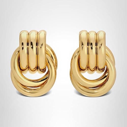 Baby Knot Earrings – Modern Twisted Knot Design – Bold Everyday Jewelry by Heaven Mayhem thumbnail 5
