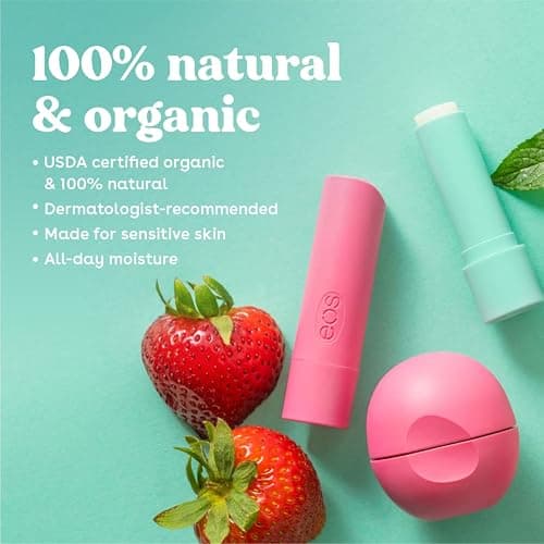 EOS 100% Natural & Organic Lip Balm Stick - Variety Pack | 12g | 3-pack thumbnail 4