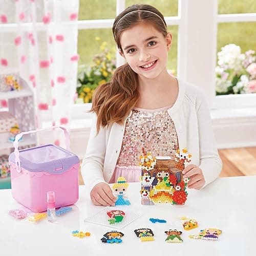 Aquabeads Disney Princess Creation Cube, Complete Arts & Crafts Bead Kit for Children - Over 2,500 Beads & Display Stand The Create Belle, Ariel, Tiana, Rapunzel and More, Multicolor (31773) thumbnail 3