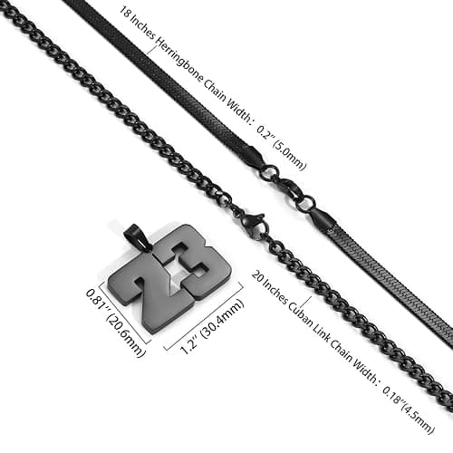 KLIFOWDY Number Necklace for Boys Athlete Kids Number Chain 00-100 Layered Necklace for Men Stainless Steel Number Charm Pendant Baseball Football Basketball Necklaces for Boys Gifts thumbnail 4