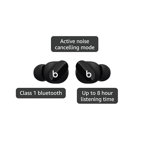 Beats Studio Buds - True Wireless Noise Cancelling Earbuds - Compatible with Apple & Android, Built-in Microphone, IPX4 Rating, Sweat Resistant Earphones, Class 1 Bluetooth Headphones - Black thumbnail 3