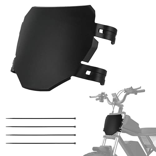 IUVWISN Electric Bike Number Plate E Bike Front Plate Compatible Fit for Ridstar Q20 Tuttio Soleil 01 Super 73 S1 S2 Y1 RX Macfox EBike Electric Commuter Mountain Bike Black - Image 1