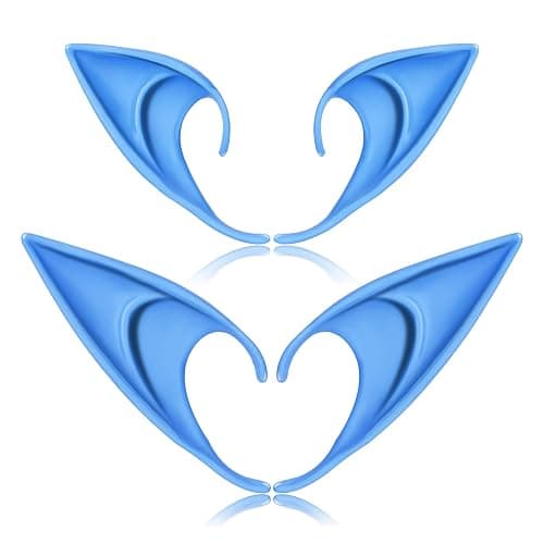 FRESHME Fairy Pixie Elf Ears - Cosplay Soft Pointed Ears Elven Masquerade Vampire Fairy Ears Makeup Costume Accessories - Image 1