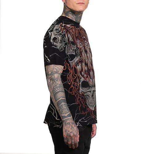 Affliction Men's Core T-Shirt, Short Sleeve, Graphic Print Design T-Shirts thumbnail 4