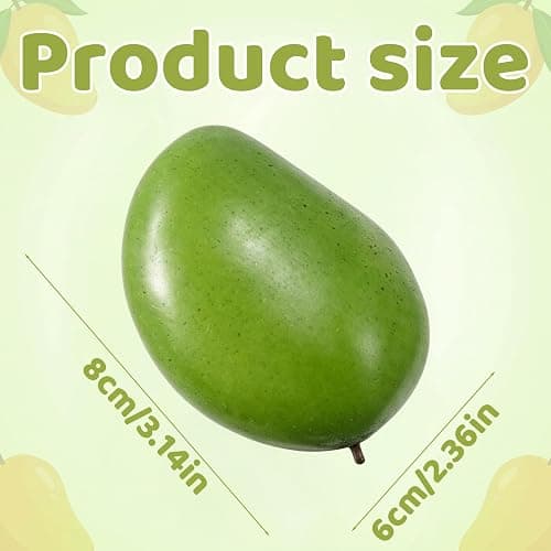 GWZTIO Squishies Mango, Big Fruit Squishies, Color Changing Sensory Tool for Anxiety Relief, Portable Desk Stress Ball for Office Workers and Adult Users thumbnail 2