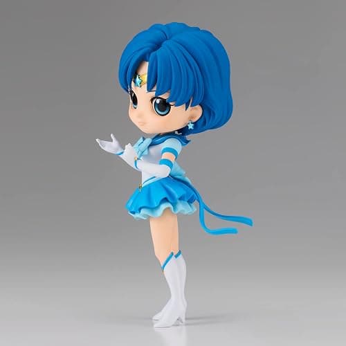 Banpresto - Pretty Guardian Sailor Moon Cosmos The Movie - Eternal Sailor Mercury (ver. A), Bandai Spirits Q Posket Figure thumbnail 2
