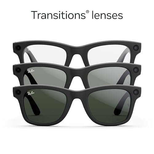 Ray-Ban Meta Glasses, Wayfarer - Matte Black/Transitions Clear to Graphite Green thumbnail 2