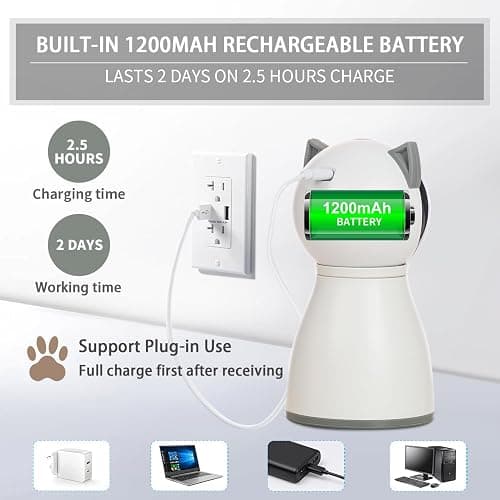 YVE LIFE Laser Cat Toys for Indoor Cats,The 4th Generation Real Random Trajectory Motion Activated Rechargeable Automatic Cat Laser Toy,Interactive Cat Toys for Bored Indoor Adult thumbnail 4