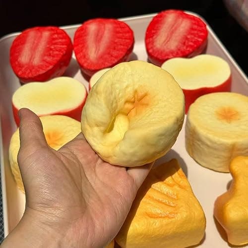 Realistic Banana Squishy Toy Slow Rising PU Foam Fruit Squeeze Stress Ball, Super Soft Yellow Banana Fidget for Anxiety Relief Novelty Gift for Adults(Banana) thumbnail 3