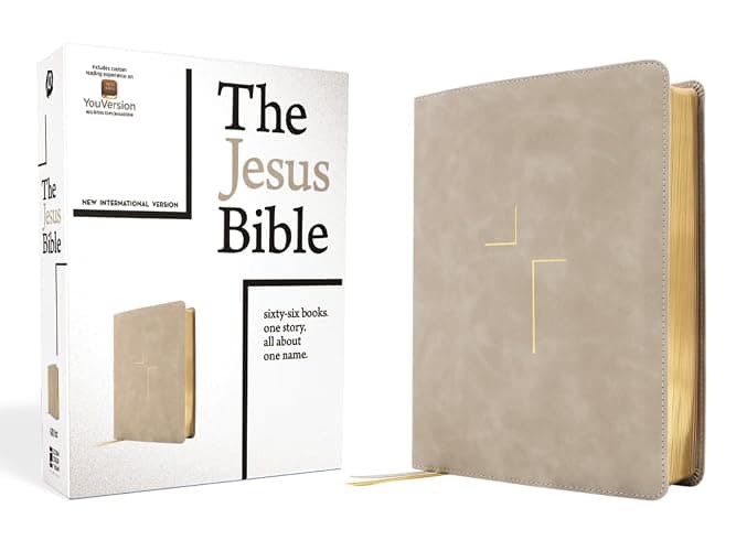 The Jesus Bible, NIV Edition, Leathersoft, Stone, Comfort Print thumbnail 13
