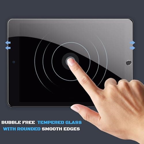 GOFTick Screen Protector [2-Pack] For iPad 9th / 8th / 7th Generation (2021/2020/2019) - 10.2 Inch - HD View Bubble-Free, 9H Tempered Glass - Only For iPad 9/8/7 Generation (2 Screen Protector) thumbnail 7