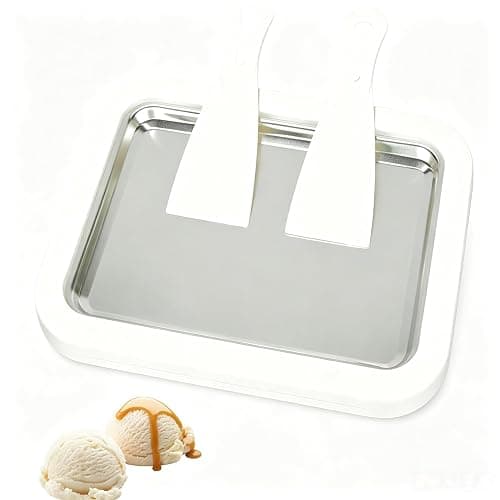 Instant Ice Cream Maker,Rolled Ice Cream Maker, Soft Serve Ice Cream maker,Perfect for Frozen Yogurt, and More! Food grade stainless steel ice cream roll machine for home us (white) - Image 1
