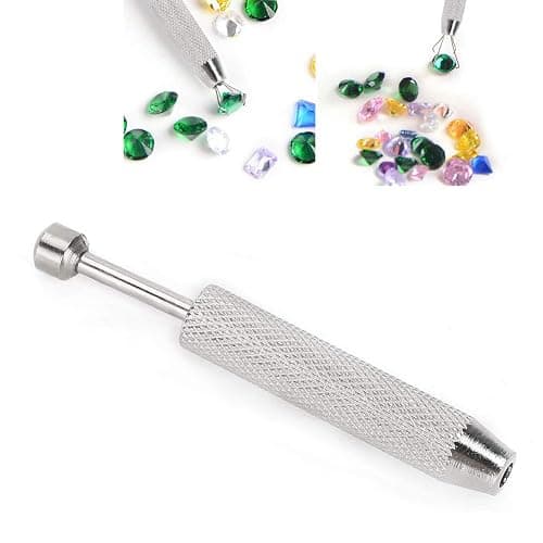 Piercing Ball Holder Tool Jewelry Holder Pick Up Tool Diamond Gems Prong Tweezers Catcher Grabber With 4 Claws (Long) (Four-claw Gem Claw (Cornet)) thumbnail 5