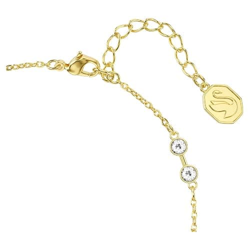 Swarovski Remix Collection strand, Round cut, White, Gold-tone finish thumbnail 3
