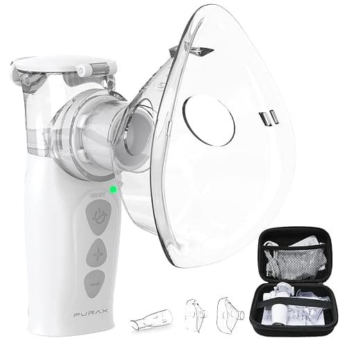 Portable 8cc Mesh Nebulizer with Case - Rechargeable Handheld Nebulizer Machine, Quiet Operation, Dual Speeds & Travel Case Included for Adults & Kids P06 - Image 1