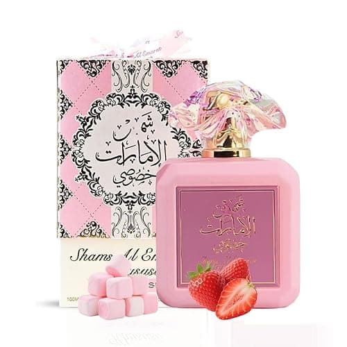 Chthen Pink Blush Perfume for Women, Marshmallow Blush Eau De Parfum - Romantic & Sweet Arabian Perfume - A Captivating Scent Wrapped in Pink Bottle 100ml(3.4 OZ) - Image 1