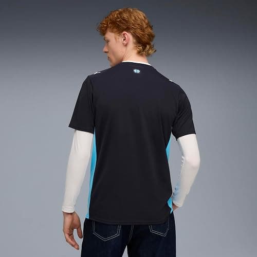 PUMA Mens Olympique De Marseille Collared Short Sleeve Jersey 2526 Casual - Blue thumbnail 6