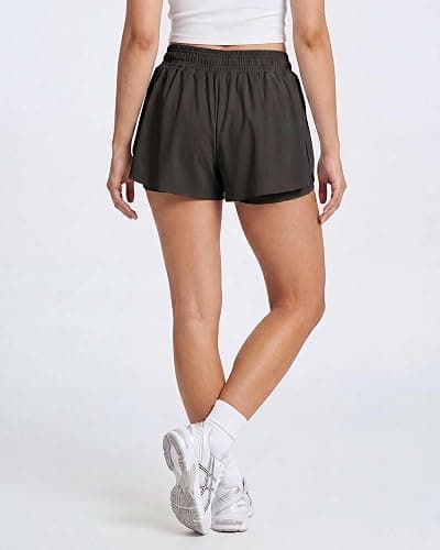 4 Pack Women's Dry Fit Flowy Butterfly Shorts Athletic Workout Gym Casual | Available In Plus Size, Spandex Liner Underneath, Sport Running Yoga Volleyball, Cute Comfy Stretchy Ladies Summer Beach thumbnail 4