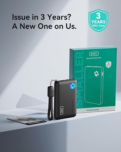 INIU Power Bank, Slim 45W Fast Charging Portable Charger with USB C Cable, 10000mAh Battery Pack, Small Travel Essentials Powerbank, Portable Phone Charger for iPhone 17 16 Samsung S25 S24 Google etc thumbnail 6