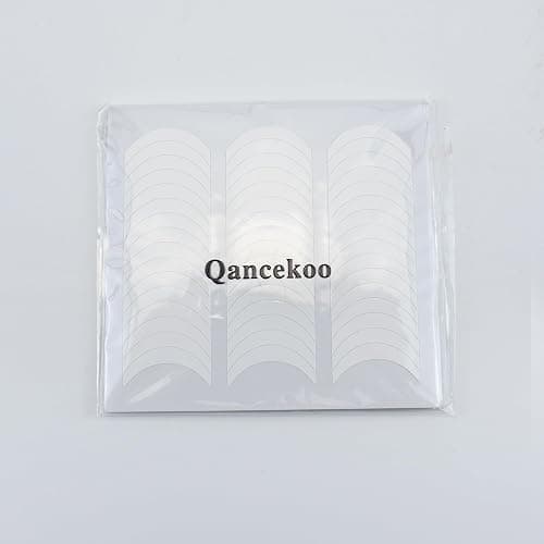 Qancekoo 576pcs 12 Sheets French Manicure Strips, Nail Guide Stickers Self-Adhesive Nail Sticker Tips for Women Girls - Moon Shape Design thumbnail 7