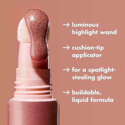e.l.f. Halo Glow Highlight Beauty Wand, Liquid Highlighter Wand For Luminous, Glowing Skin, Buildable Formula, Vegan & Cruelty-free,Champagne Campaign thumbnail 4