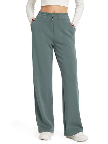 ODODOS Women's Modal Soft Wide Leg Pants with Pockets Adjustable Shockcord High Waist Casual Lounge Pants-27/29/31" Inseam - Image 1