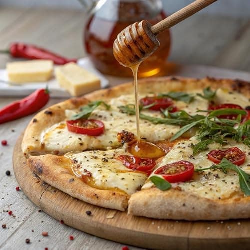 Mike's Hot Honey, America's #1 Brand of Hot Honey, Spicy Honey Infused with Chili Peppers, Certified Kosher, Gluten-Free, Paleo-Friendly, Sweet Heat, Perfect for Hot Sauce Lovers (10oz Bottle, 1 Pack) thumbnail 4