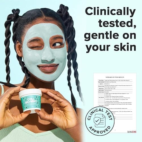 I DEW CARE Wash Off Face Mask - Chill Mo-Mint | Soothing Mask with Peppermint Leaf Extract, Korean Face Mask Skin Care for Face, 3.38 Oz thumbnail 8