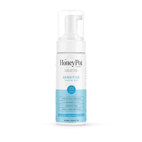 The Honey Pot Company - Sensitive Feminine Wash - Herbal Infused - PH Balanced Plant Based Natural Hygiene Products - 5.51 Fluid Oz - Image 1