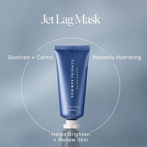 Summer Fridays Jet Lag™ Essentials - Mini Hydrating Skin Care Set With Jet Lag™ Mask, Eye Patches, Deep Hydration Face Serum & Hydration Mist - Travel Size Skincare Kit & Gift Set (4 Count) | Includes Jet Lag Face Mask, Under Eye Patches, Deep Hydration Face Serum & Mist, Travel Size Skin Care Kit & Gift Set thumbnail 3