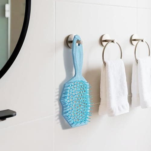 AIMIKE Glacier Detangling Brush, Pain-Free Detangler Brush for Curly Hair Wet & Dry Use, Glide Through Tangles with Ease, Vented Hairbrush for Women's 2c to 4c Curls, Blue thumbnail 8