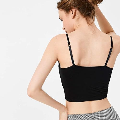 NEWITIN 4 Pack Spaghetti Strap Camisole Top Adjustable Strap Tank Top for Women thumbnail 5