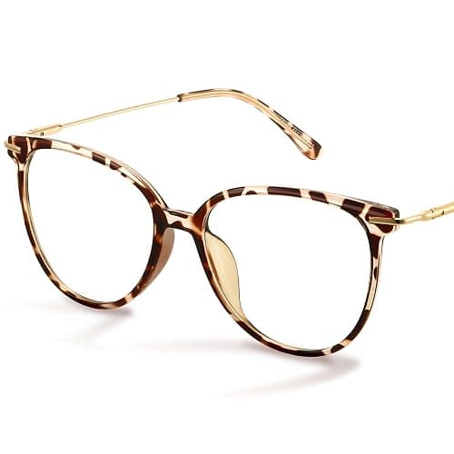 Gaoye Blue Light Blocking Glasses - Trending Round TR90 Frames, Metal Arms, UV400 Protection - Matching Soft Case - Image 1
