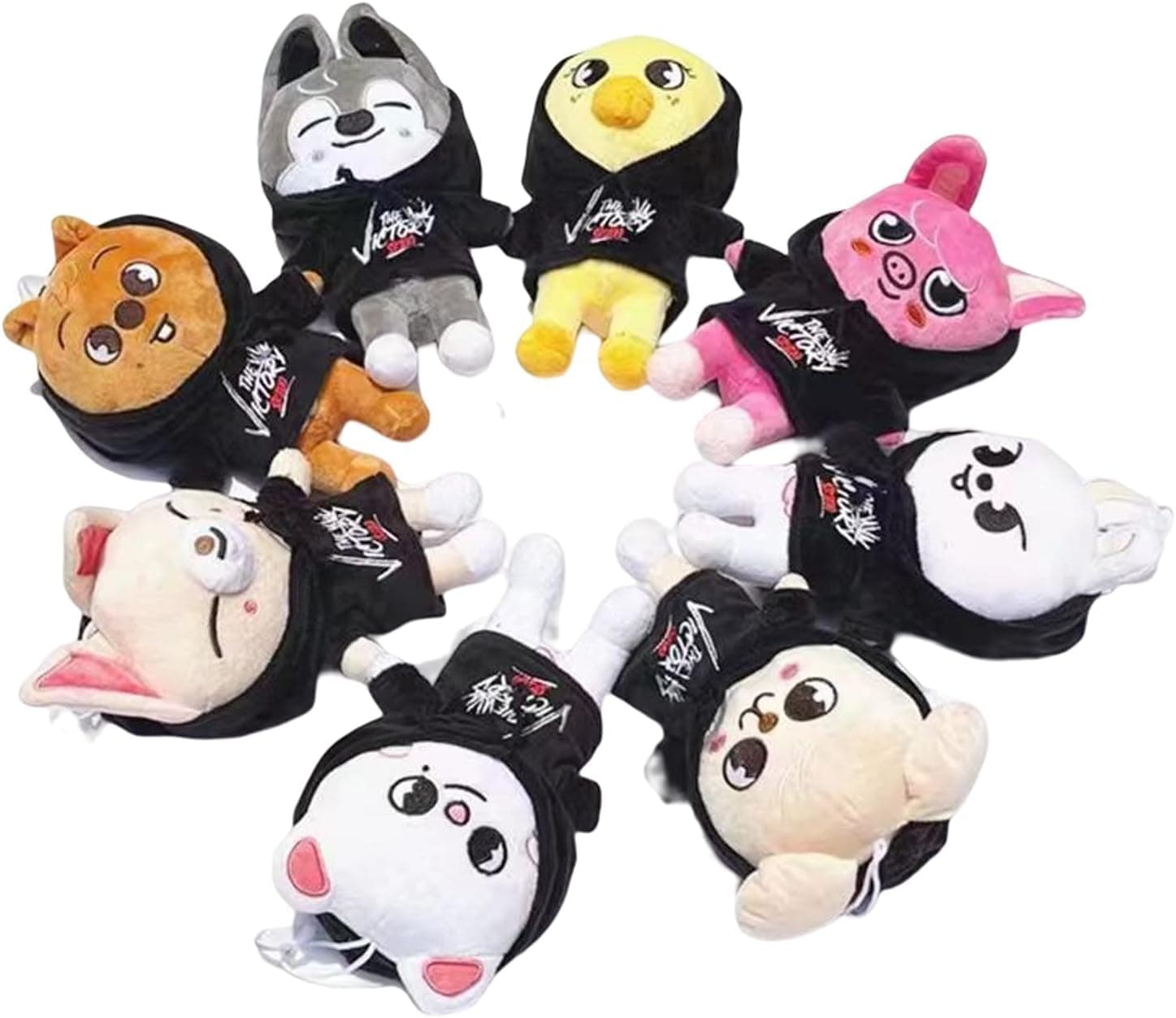 Cute Stray Kids Plush,9.8In Kawaii Skzoo Plush Toys,Creative Soft Stuffed Cartoon Toy Gift Toys for Kids Fans (Bbokari) - Yellow thumbnail 6