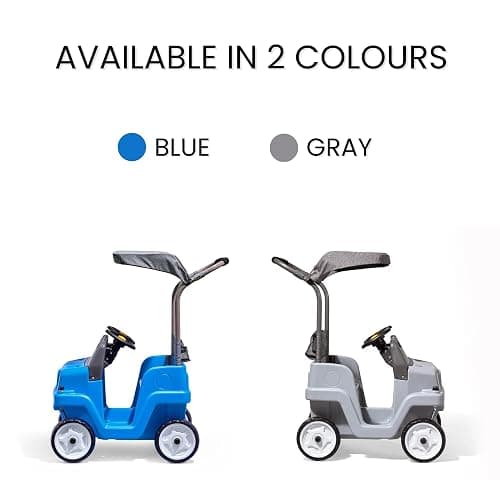 Step2 Side-by-Side Push Around SUV, Kids Push Car, 2 Seats, Stroller Substitute, Includes Seat Belts & Horns, Made of Durable Plastic, Max Weight 100 lbs., for Toddlers 1.5-5 Years Old, Gray thumbnail 7